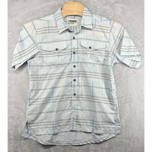 Mountain Khakis Outdoor Shirt Blue Short Sleeve Polyester Regular Fit Men's‎ M